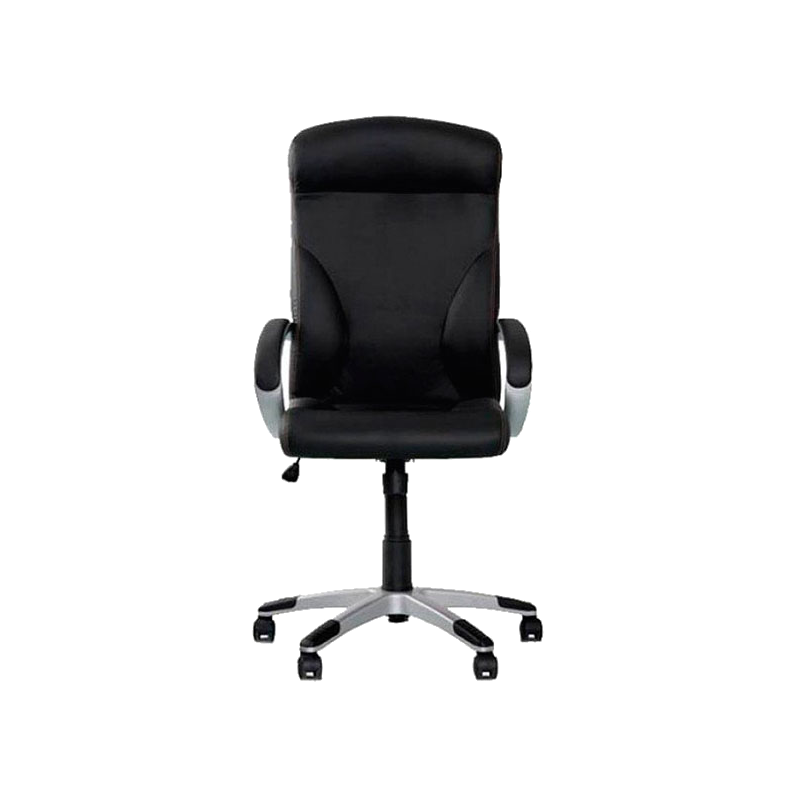 Крісло офісне NOWY STYL (Riga LE-A) металеве, шкіра, підлокітники